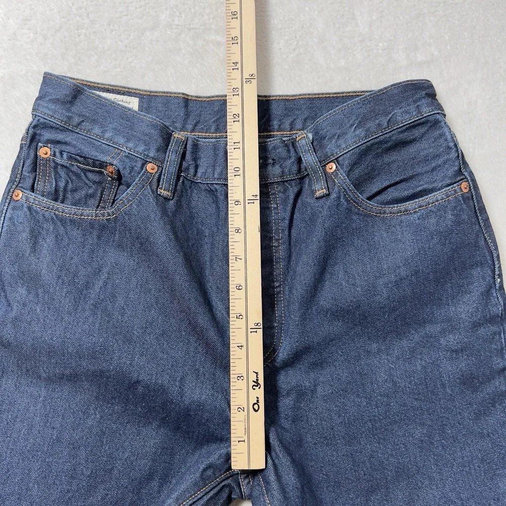 Levis 501 Premium Slim Leg Jeans Mens Sz 29x30 Indigo Dark Wash Button Fly